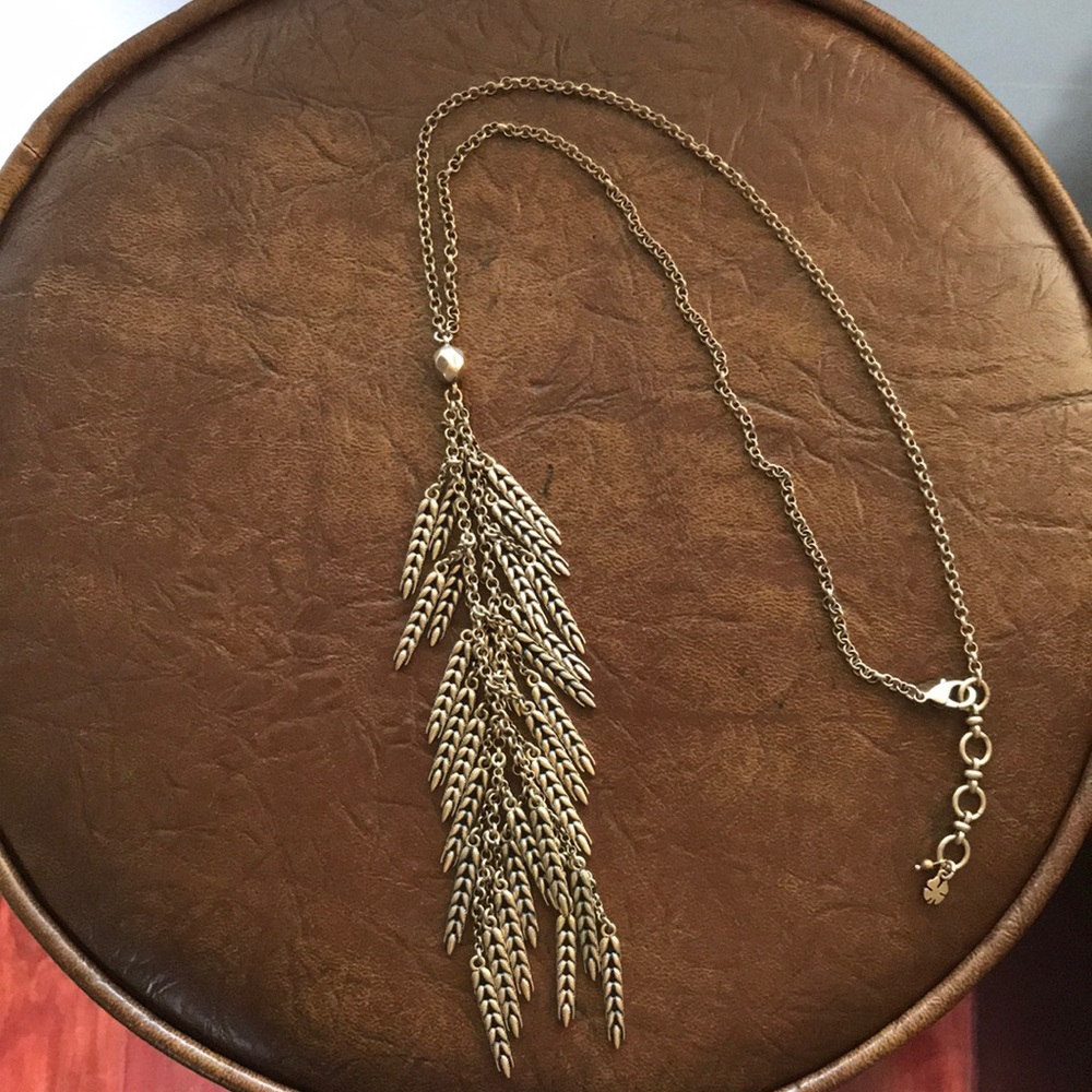 Gold Tassel Pendant Necklace - Women Jewelry
